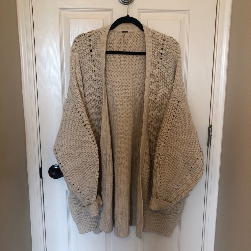 Oversized free people cardigan